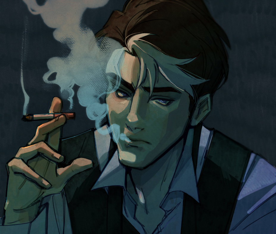 smoke break | 2024, digital