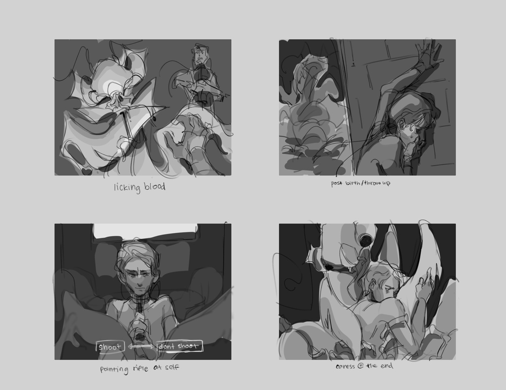 &#39;bloodchild&#39; concept art | 2024, digital